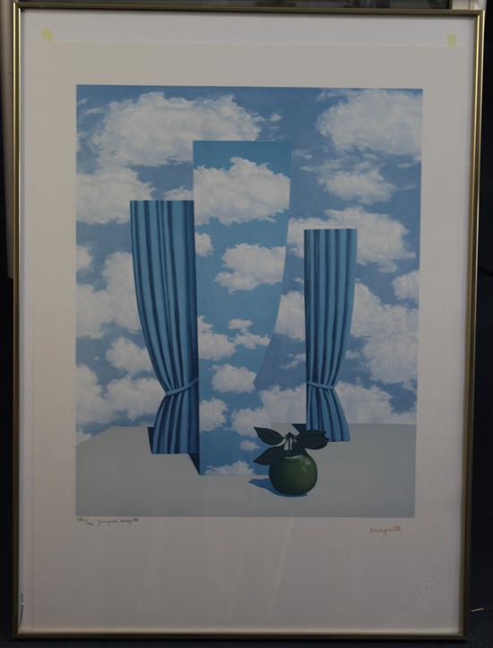 After René Magritte (1898-1967) Le Beau Monde, (from La Philosophie et la Peinture de Rene Magritte), 1979, overall 28.75 x 20.75in.